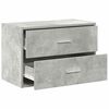 vidaXL Cabinet with 2 Drawers Concrete Grey 60x31x40 cm Engineered Wood