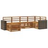vidaXL Sectional Sofa Set 6 pcs Natural