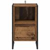 vidaXL Bedside Table Old Wood 39.5 x 30 x 50 cm Engineered Wood