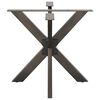 vidaXL Dining Table Leg Spider Shape Black 85x85x(72-73) cm Steel