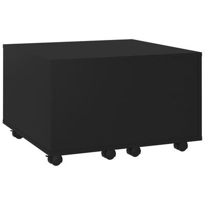 vidaXL Coffee Table Black 60x60x38 cm Engineered Wood