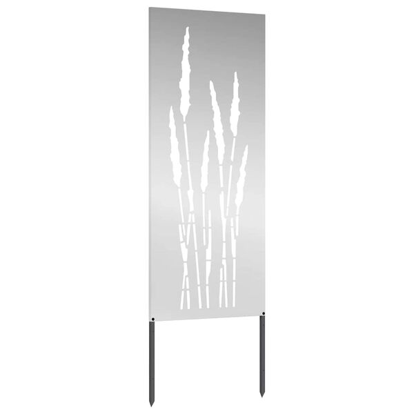 vidaXL Garden Privacy Screen Silver 50 x 140 cm Galvanised steel
