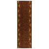 vidaXL Runner Rug FLORNES Woven Brown PP 7 mm