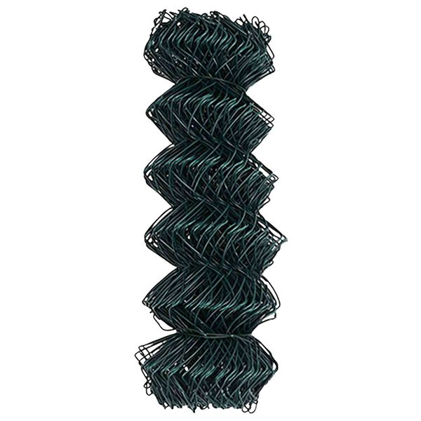 vidaXL Chain Link Fence Green 10 x 0.6 m Steel