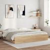 vidaXL Bed Frame with Drawers without Mattress Sonoma Oak 200x200 cm