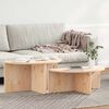 vidaXL Coffee Table 2 pcs Natural Solid pine wood
