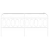 vidaXL Metal Replace Headboard White 200 cm
