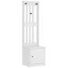 vidaXL Hall Tree SANDNES White 45x40x159.5 cm Solid Wood Pine