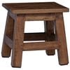 vidaXL Stool Natural 26 x 26 x 26 cm Mahogany Wood