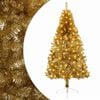 vidaXL Artificial Hinged Christmas Tree 210 cm 300 LEDs Warm White