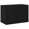 vidaXL 5 Piece TV Wall Units Black Engineered Wood