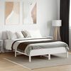 vidaXL Bed Frame without Mattress White 120x190 cm Small Double Solid Wood Pine