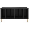 vidaXL Record Cabinet Black 100x38x48 cm Engineered Wood