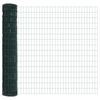 vidaXL Euro Fence Green 1.5 x 10 m PVC-coated iron