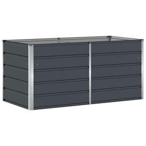 vidaXL Planter Anthracite 160 x 80 x 75 cm Steel