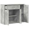 vidaXL Sideboard Concrete Grey 88x30x70 cm Engineered Wood