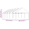 vidaXL Gazebo with Roof White 11.15x5.88x3.75 m Polyethylene