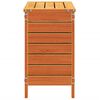 vidaXL Garden Footstool Wax Brown 62x31.5x52 cm Solid Wood Pine