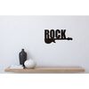 Homemania Wall Decoration Words 50x25 cm Steel Black