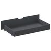 vidaXL Bed Frame without Mattress Dark Grey Solid Pinewood 180x200 cm Super King (322094+321990)