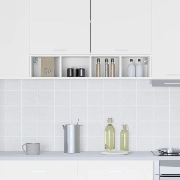 vidaXL Hanging Cabinet White 20 x 29.5 x 100 cm Engineered Wood