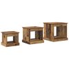 vidaXL Coffee Table 3 pcs Old Wood Engineered Wood