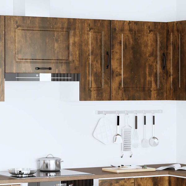 vidaXL Kitchen Wall Cabinet Kalmar Smoked Oak Engineered Wood