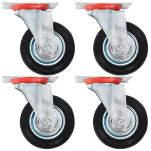 vidaXL Swivel Casters 4 pcs 100 mm