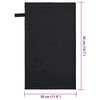 vidaXL Sports Towels 2 pcs Black 50 x 30 cm Polyester and polyamide