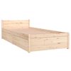 vidaXL Bed Frame without Mattress with Drawers Small Single