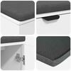 vidaXL Hall Bench with Cushion with Storage White 80 x 46 x 46 cm