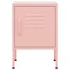 vidaXL Nightstand Pink 35x35x51 cm Steel
