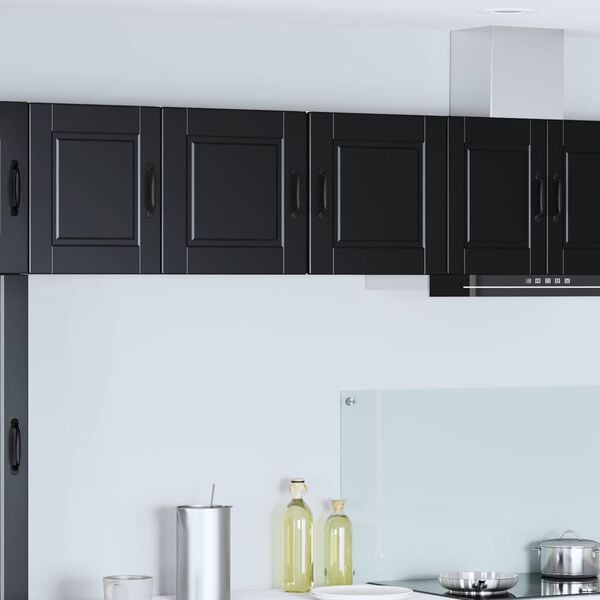 vidaXL Kitchen Cabinet with Door Black 40 x 31 x 40 cm Engineered Wood