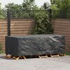 vidaXL Furniture Cover Plain Black 220 x 110 x 70 cm 600D
