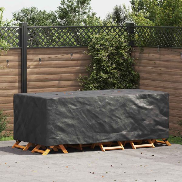 vidaXL Furniture Cover Plain Black 220 x 110 x 70 cm 600D