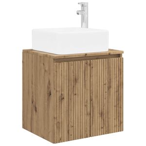 vidaXL Wall-Mounted Sink Vanity Artisan Oak 53 x 35 x 63 cm