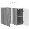 vidaXL TV Cabinet Set Wall-mounted 4 pcs Grey Sonoma Engineered Wood