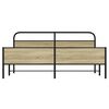 vidaXL Metal Bed Frame without Mattress Sonoma Oak 183x213 cm