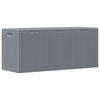 vidaXL Garden Storage Box Grey PP Rattan 270 L
