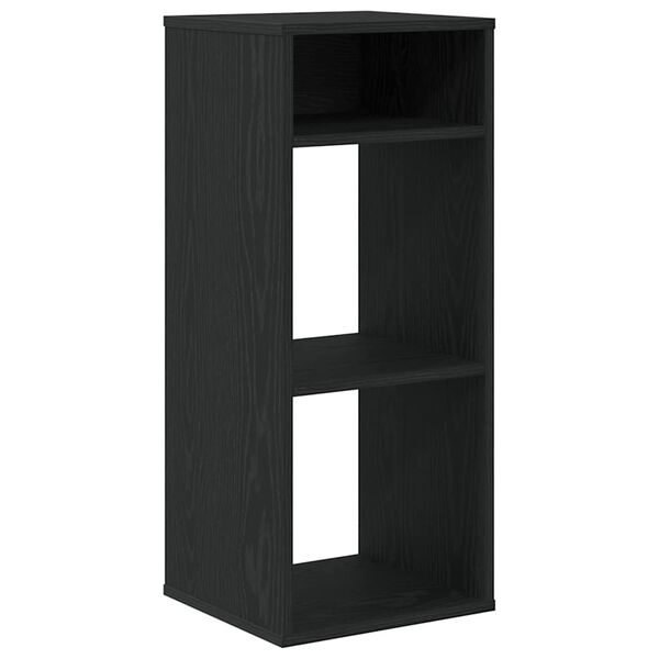 vidaXL Book Cabinet Black 34x31x80 cm Engineered Wood
