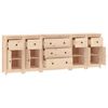 vidaXL Sideboard 230x35x80 cm Solid Wood Pine