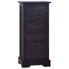 vidaXL Chest of Drawers Light Black 45x35x100 cm Solid Wood Mahogany