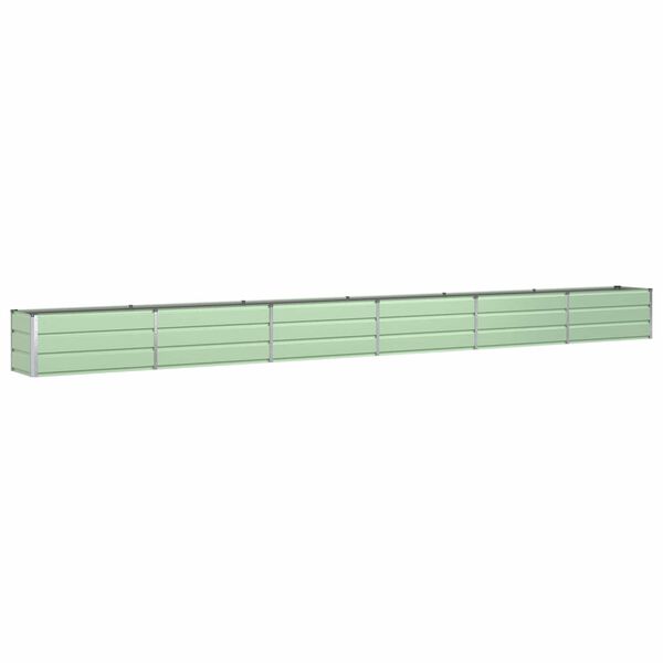 vidaXL Planter Pastel Green 580 x 50 x 45 cm Galvanised Steel