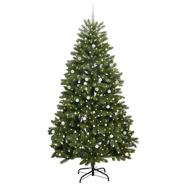 vidaXL Artificial Christmas Tree Green 300 cm PVC and Metal