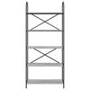 vidaXL Bookshelf Grey Sonoma 80 x 30 x 183 cm Engineered wood