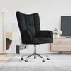 vidaXL Relaxing Chair with Wheel Black 62 x 68.5 x 105 cm Velvet