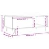 vidaXL Coffee Table Concrete Grey 90x50x36.5 cm Engineered Wood