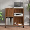 vidaXL Record Cabinet Brown Oak 84.5x38x89 cm Engineered Wood