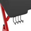 vidaXL Gaming Desk with Y Shape Legs Black and Red 110x60x75 cm