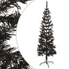 vidaXL Christmas Tree | Black | PVC and steel | Slim | Adjustable Armrests